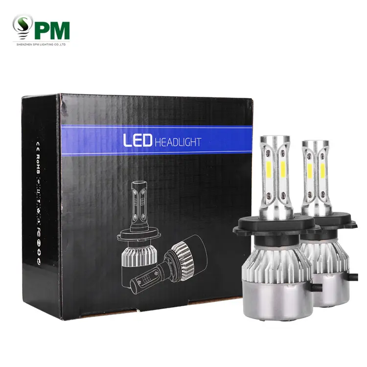 SPM auto lighting led bulb S2 1500Lm 70W H4 H7 H11 HID/Halogen replacement Automotive led kits Led headlight bulb