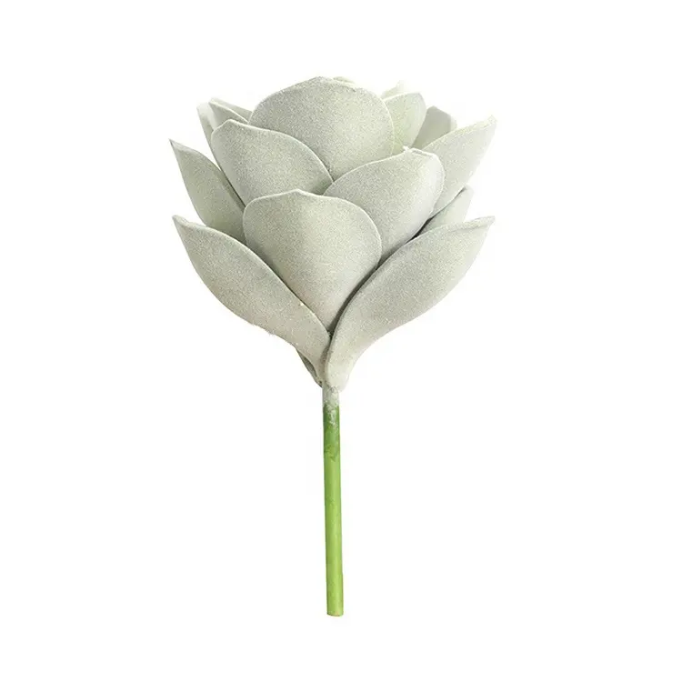 16 ~ 22cm artificial lotus suculente decoração de casa flor de resup