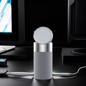 Manyetik Kablosuz Şarj Cihazı Hoparlör 1800mah BT Taşınabilir 15w 2'si 1 Arada Telefon Kulaklık Kablosuz Şarj İstasyonu Özelleştirin - Product Image 4