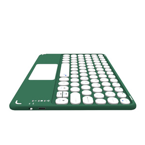 Teclado de tableta inalámbrico portátil con trackpad para Ipad, Teclado azul para Ios, Android, Windows Mini - Product Image 2