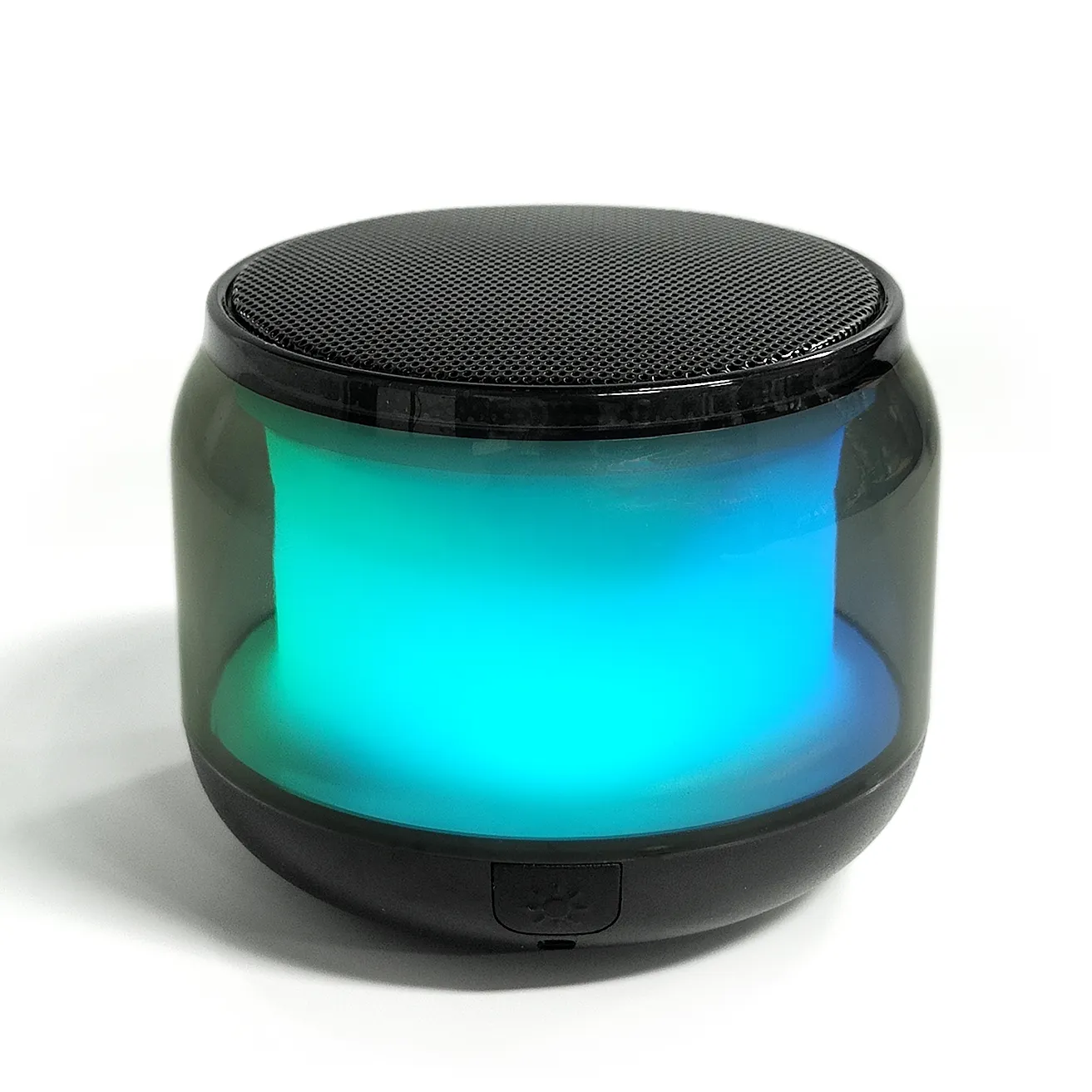 Портативный Bluetooth динамик наружный со светодиодной подсветкой мини-динамик портативный металлический буфер динамик бас аудио громкоговоритель коробка