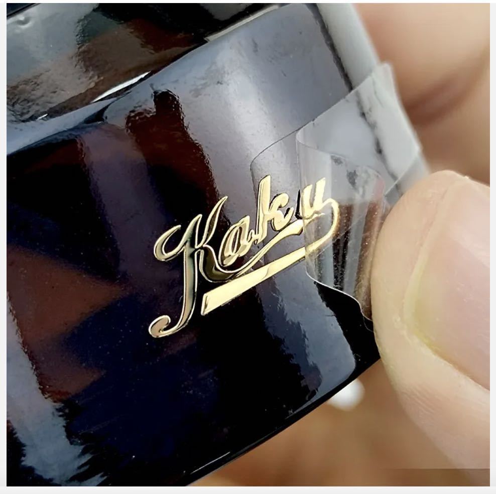 Transparent transfer gold sticker example 08