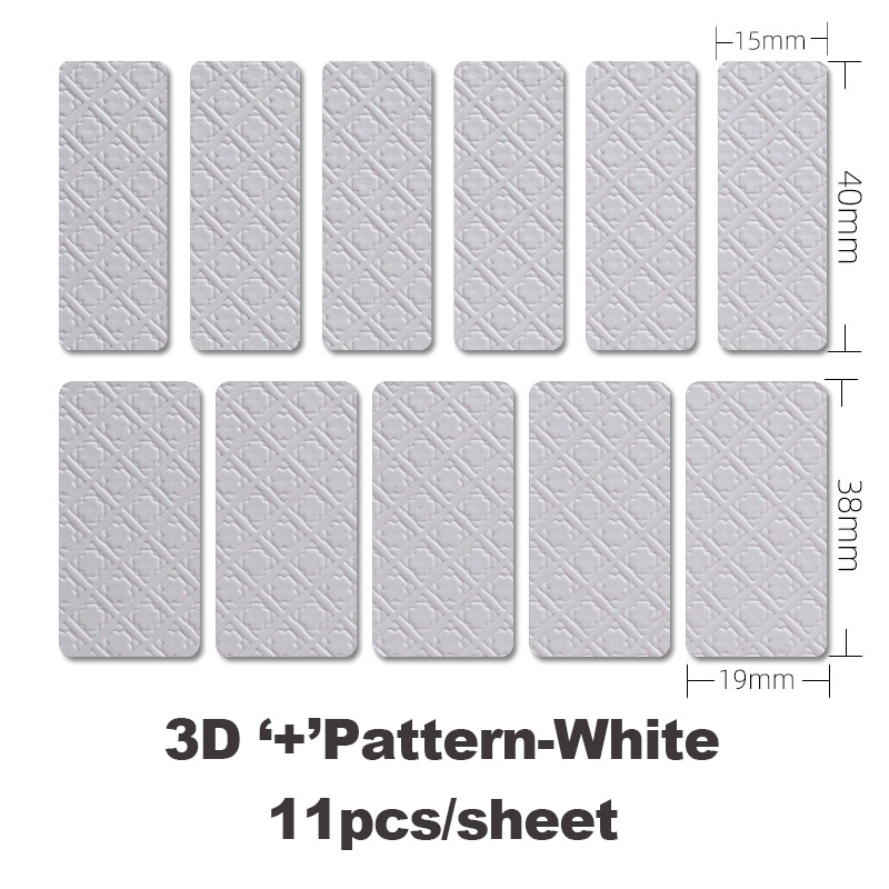3D '+'Motif-Blanc