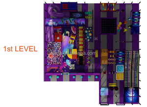 Sân chơi mê cung lớn trung tâm vui chơi trẻ em phiêu lưu mềm, sân chơi trong nhà, xe lửa, khối xây dựng, thiết bị chơi mềm - Product Image 5