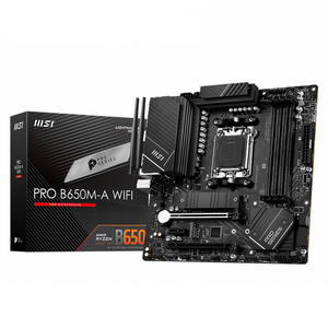 MSI PRO B650M-A WIFI mATX Motherboard Unterstützt AMD Ryzen 7000 Series Desktop-Prozessoren für AM5 Sockel mit DDR5 128GB Speicher - Product Image 1