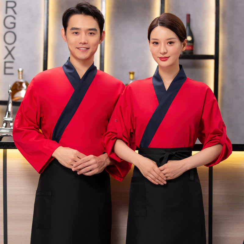 Red Sets (Kimono Jacket + Apron+ Turban)