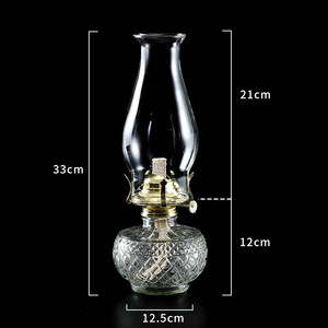 Maßgefertigte Große Glas-Petroleumlampe Laterne Klassisch Vintage Bedruckt für Innenraum-Dekoration und Weihnachtsanlässe - Product Image 6