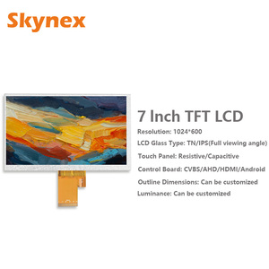 Pantalla táctil lcd tft de 7 pulgadas personalizada para panel pi, pantalla de interfaz rgb de 50 pines - Product Image 2