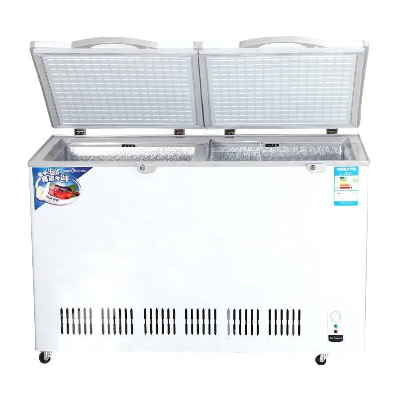 Congelador doméstico de doble puerta 410L a la venta hecho en China