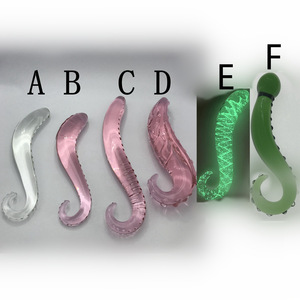 Hippocampus geformte <span class=keywords><strong>Pyrex</strong></span> Glas <span class=keywords><strong>Dildo</strong></span> Kristall Anal Perlen Plug mit Anal Zauberstab Beleuchtung Glas Sexspielzeug für Frauen Masturbation - Product Image 2