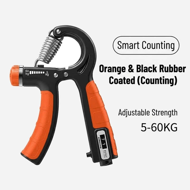 Orange rubber coated counter