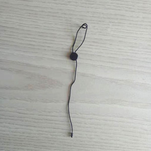 Línea de cuerda de etiqueta colgante de ropa de nailon cuadrado redondeado de plástico desechable de doble enchufe en blanco barato para ropa - Product Image 6