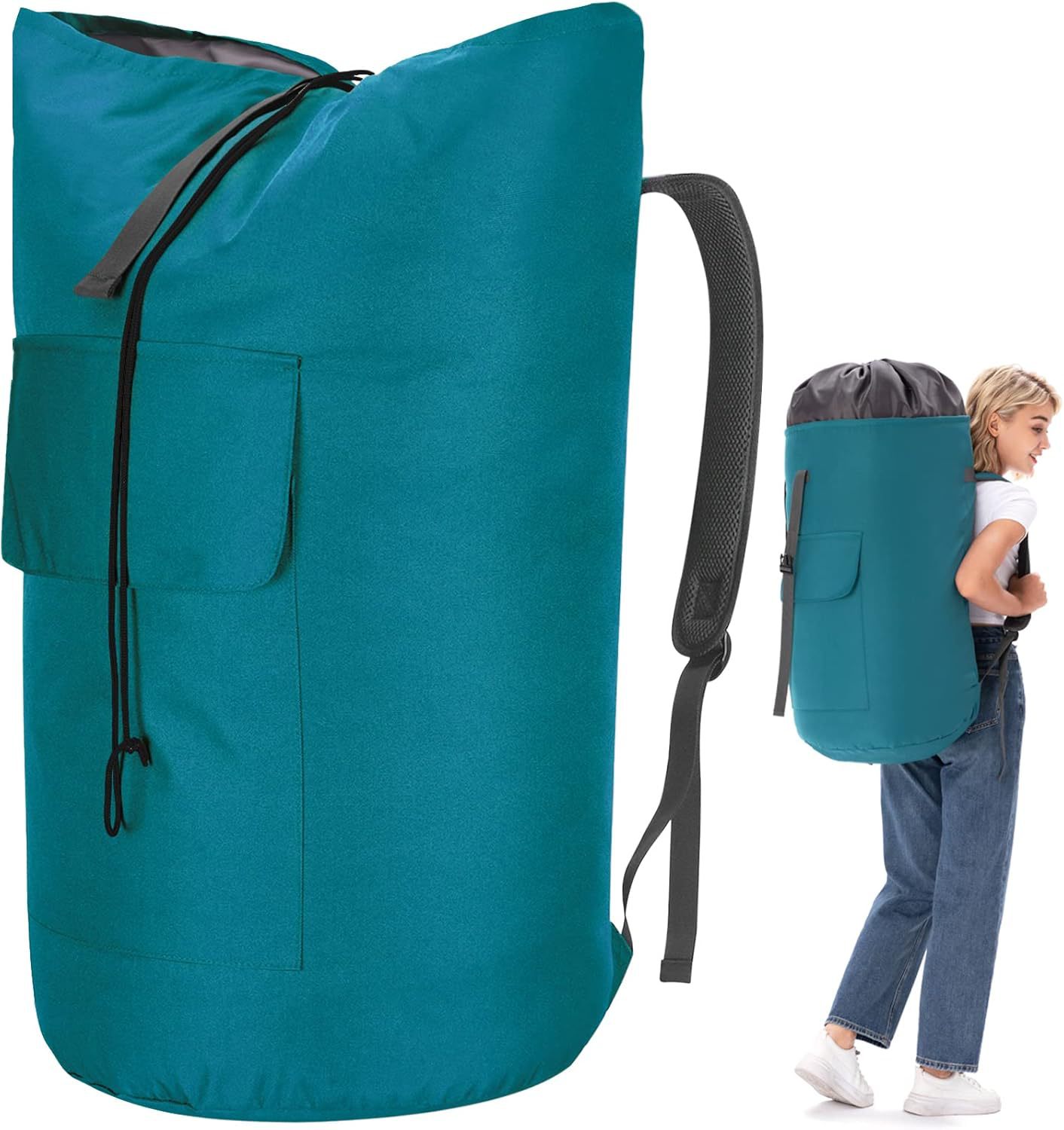 Sky blue - 38.1 length x 38.1 width x 71.1 height cm