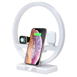 โคมไฟ Led พร้อมแท่นชาร์จ31W,แท่นชาร์จแบบไร้สายชาร์จเร็ว3 In 1สำหรับ Apple Watch และโทรศัพท์ - Product Image 3