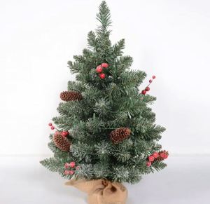 アメリカで作られたアメリカスタイル人工Pvcクリスマスツリー赤と白の色 - Product Image 6