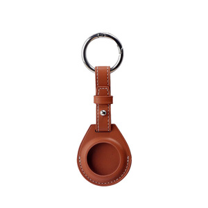 Apple PU deri kılıf için kılıf AirTags kabuk anahtarlık izci kolye kılıf bulucu Pet kaybı önleyici - Product Image 1