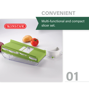Mandolin Multi Slicer <strong>5</strong> in <strong>1</strong> Manual Kitchen Slices Vegetable Cutter Tools Food Hand Grater - Product Image 3