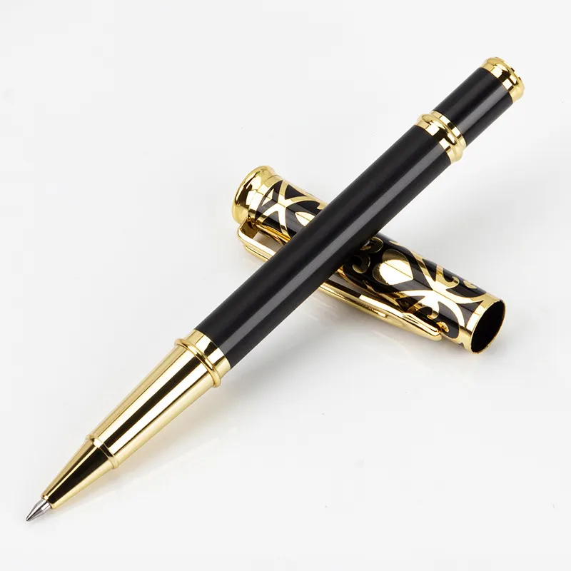 Роскошный подарок рекламная Классическая бизнес-ручка премиум класса металлический ролик 0,8 мм наконечник ручки