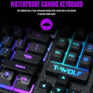 Superventas, nuevos Accesorios de ordenador, teclado y ratón mecánicos con retroiluminación de arcoíris RGB, teclado para juegos con cable, combos de ratón - Product Image 4