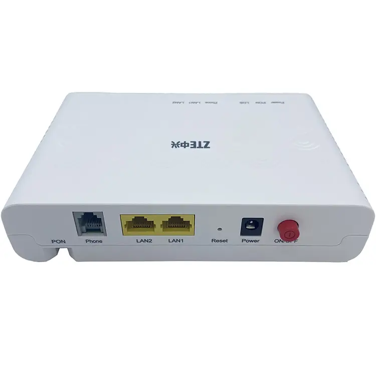 F612 v6.0 Gpon onu ont 1GE + 1FE + 1 potes SC/UPC interface 2 * 10GE porta de interface Internet, IPTV e VoIP serviços