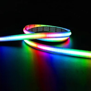 แถบไฟ LED ดิจิทัล RGB 24โวลต์ปรับสีตามโปรแกรมได้ DC12แสงสีในฝัน
