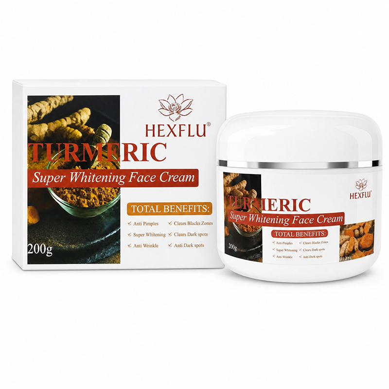Crème Visage Super Blanchissante au Curcuma 200g