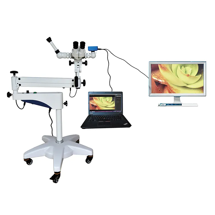 Carro de ginecología médica Digital y Vagina óptica Video Binocular Vision Video Colposcope para Ginecología