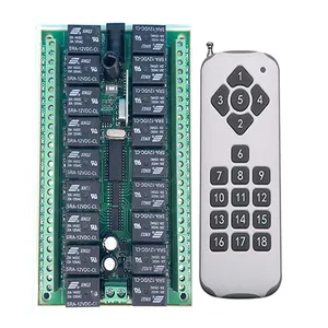 1000m DC12V 24V 18CH Wireless RF Remote <strong>Control</strong> Light Switch 10A Relay <strong>Output</strong> Radio Receiver <strong>Module</strong>+Transmitter/garage/shutters