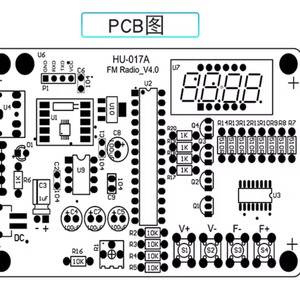 DIY FM радиоэлектронный комплект с регулируемой частотой 87-108 МГц цифровой дисплей DIY пайка паяльный проект практический припой - Product Image 3