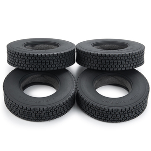 ยางล้อรถบรรทุก 1/14 สำหรับรถ Tamiya 1:14 RC อะไหล่รถ ขนาด 22 มม. สีดำ ยางหน้าและหลัง อุปกรณ์เสริมรถ RC - Product Image 4