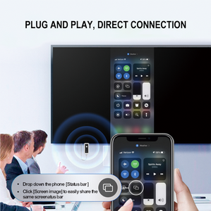 HOOMC Wireless 1080P 60Hz HDMI Transmisor 10M Accesorio de audio y video Adaptador de espejo fundido de pantalla con función Airplay - Product Image 2