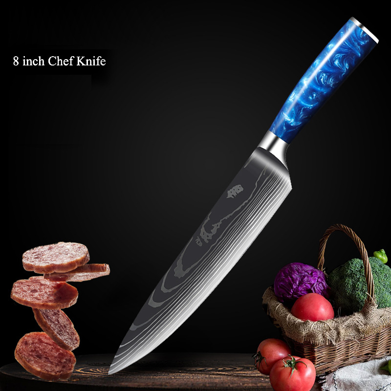 Blue-8 inch Chef Knife