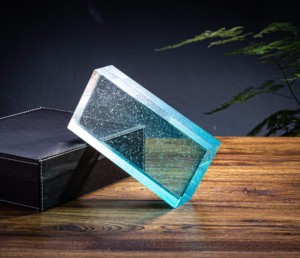 Jingyage 200x100x50mm đánh bóng gạch thủy tinh khối đa màu gradient cho khách sạn và phân vùng tường nhập bán buôn bán nóng - Product Image 6