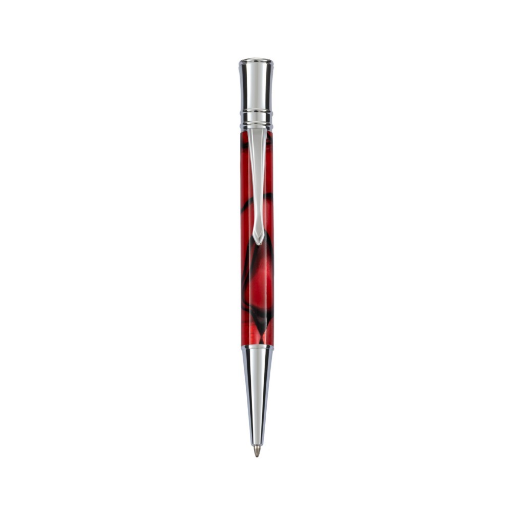 Red with silver accessories