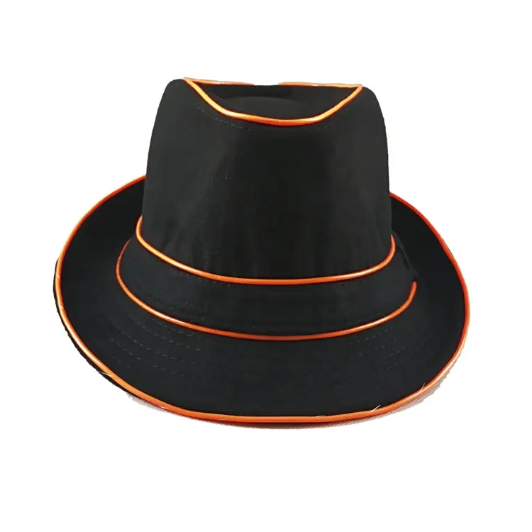Jazz Led Cappello di Fedora EL Filo Cappello Nuovo con 3 Modalità Lampeggiante per il Partito Del Prodotto