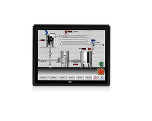 IEI DM-F19A/PC 19 Inch Industrial Capacitive Touch Screen IP65 <strong>LCD</strong> Monitor <strong>with</strong> 9 ~36V DC <strong>Input</strong> Flexible <strong>Video</strong> <strong>Input</strong> Solution - Product Image 1