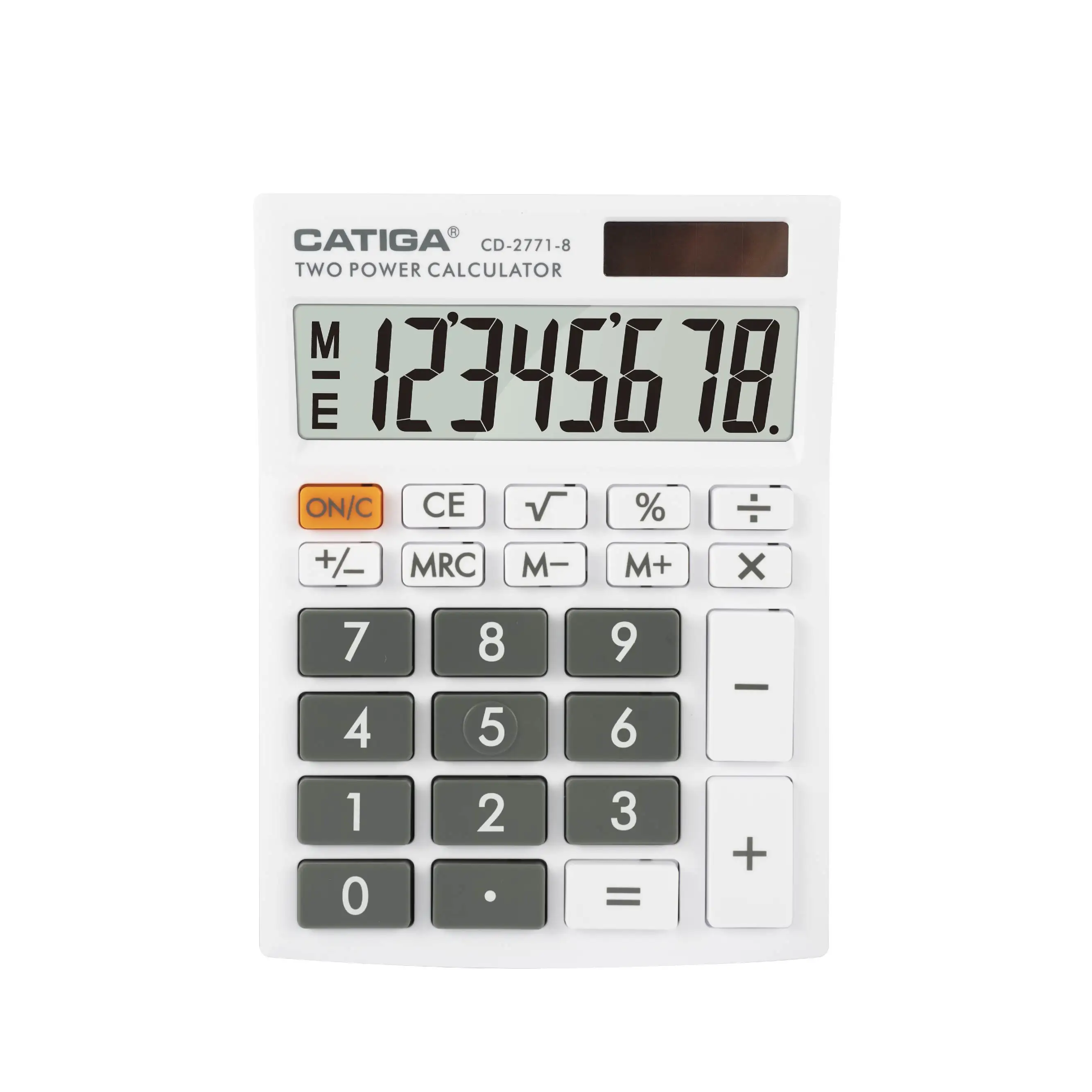 8-значный бизнес-калькулятор большой ключ большой дисплей большой ЖК-цветной ключ катига солнечный калькулятор Электронный Настольный калькулятор