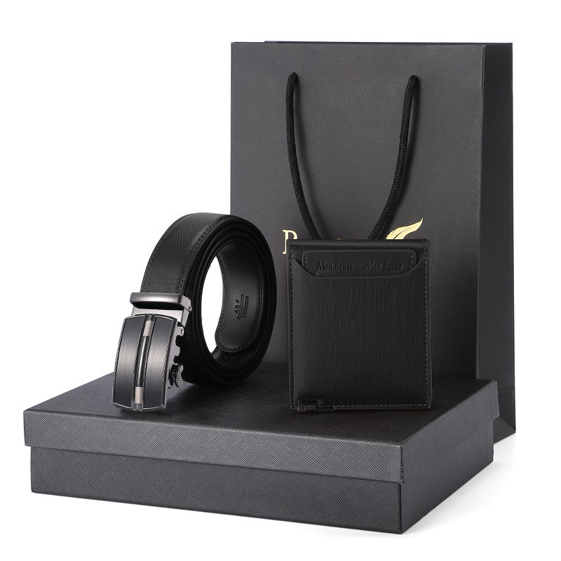 Tout noir brossé noir-sac cadeau-ceinture du deuxième étage-110125 aléatoire