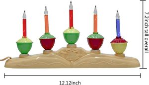 Juego de cuerdas LED de 5 luces con certificación UL, luces decorativas de árbol de Navidad de noche de burbujas festivas multicolores para uso en exteriores - Product Image 3