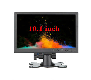 Monitor de coche de 10,1 pulgadas con entrada HD y MI VGA AV BNC para TV, PC, pantalla LCD a Color, cámara de respaldo para coche, sistema de seguridad para el hogar