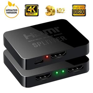 Plastic Shell Mini HDMI Splitter Cheap Wholesale V1.4 4K 2K 1 in 2 Out <strong>1x2</strong> <strong>Switch</strong> 3D 1080P HDMI Converter Splitter HDMI 1*2 - Product Image 2