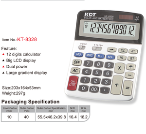 Calculadora básica pequeña personalizada, calculadora de 12 dígitos para oficina, venta al por mayor - Product Image 2