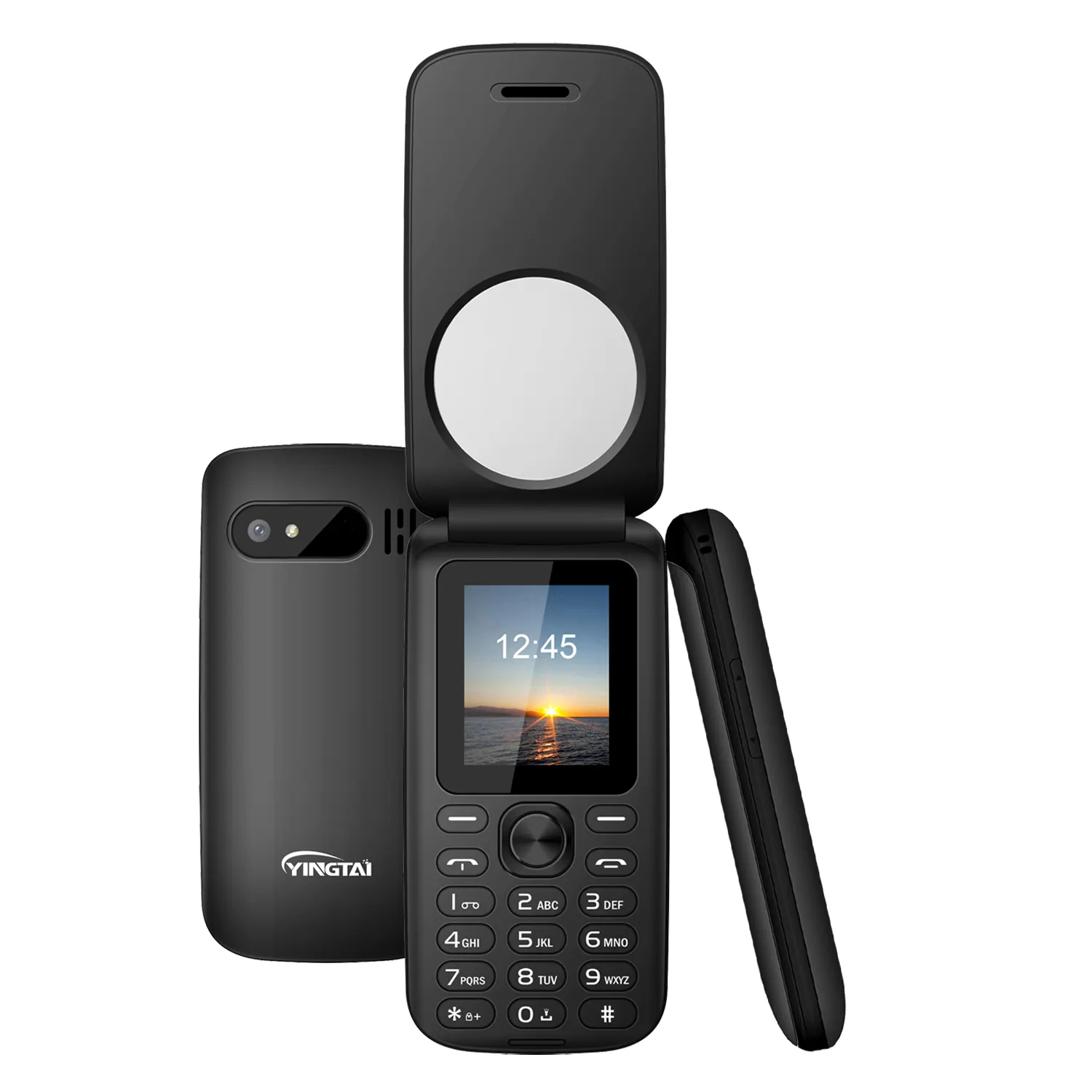 هاتف محمول قابل للطي 2G GSM, هاتف محمول قابل للطي 2G GSM هاتف محمول قابل للطي مفتوح مع شاشة أصلية ثنائي الشريحة هاتف محمول قابل للطي Fm