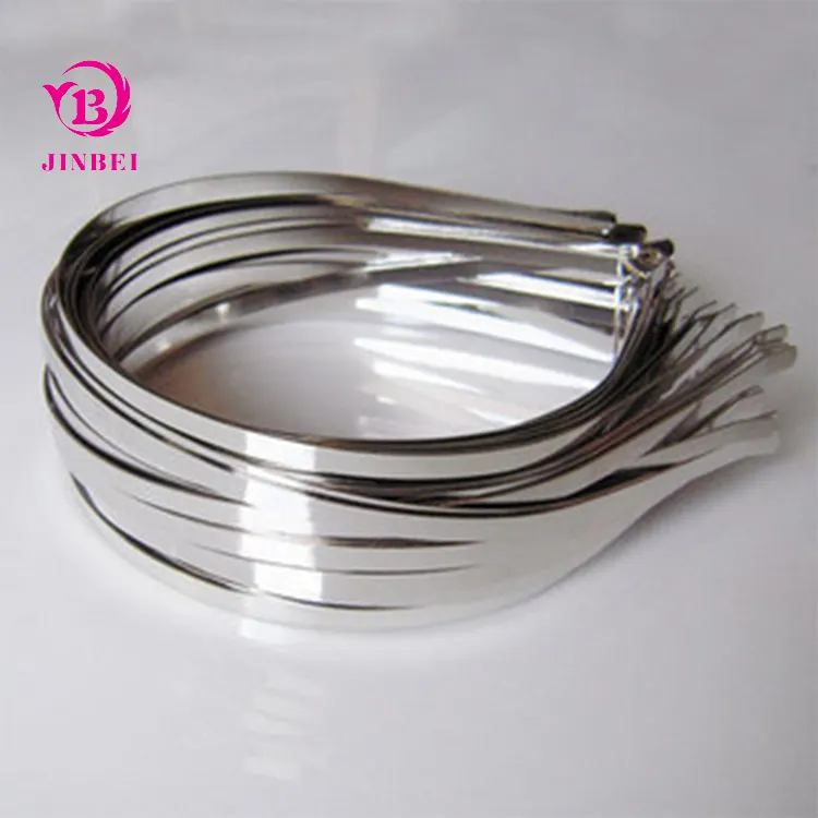 Wholesale Silver Black Gold Metal Headband For Women Men Hair Hoop Diy Hair Band Accessories