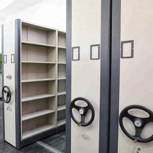 Modernes bewegliches Büro Akten schrank Mechanisches mobiles Verdichter regal für Schulwerkstatt-Fitness studio Supermarkt krankenhaus