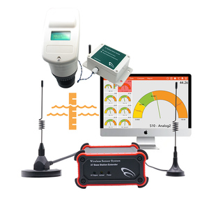 Uscita Wireless 4-20mA sensorss controller di livello dell'acqua wireless sensore di livello ad ultrasuoni sistema di allarme di sicurezza - Product Image 1