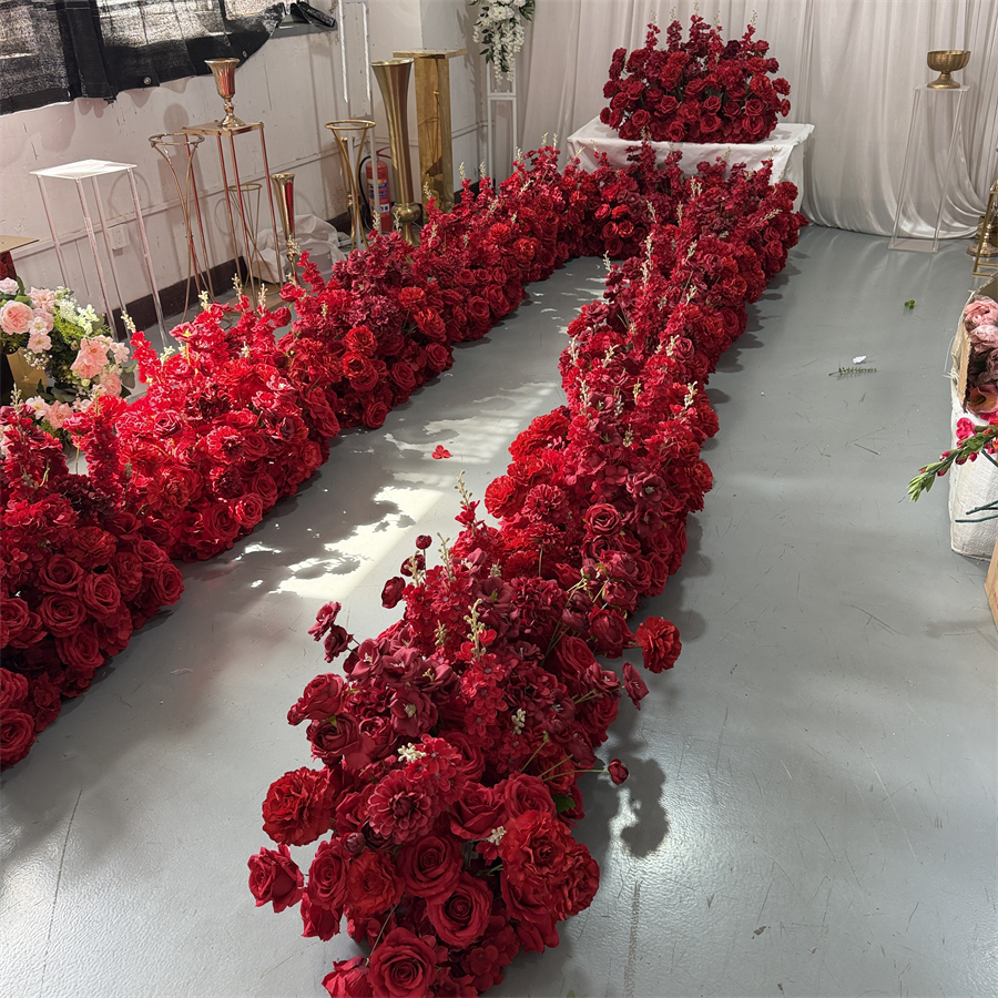 1pcs 1m red flower