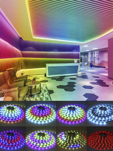 DC5V 3MM WS2812B Individuell adressierbarer Smart-RGB-LED-Streifen WS2812 Smart Pixels Led Light White PCB Nicht wasserdicht IP30 - Product Image 5