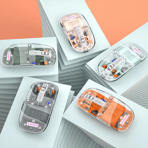 2024 yeni toptan üçlü modeli şeffaf fareler için 2.4G kablosuz mavi diş fare hediye ofis - Product Image 1