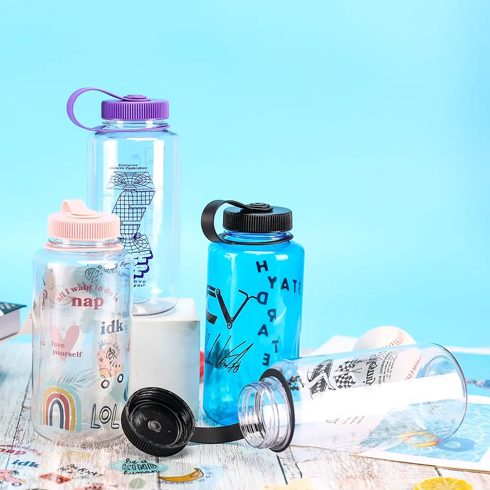 Bán buôn sinh thái thân thiện uống BPA free 1L tùy chỉnh chai nước nhựa thể thao nhựa Tritan chai nước